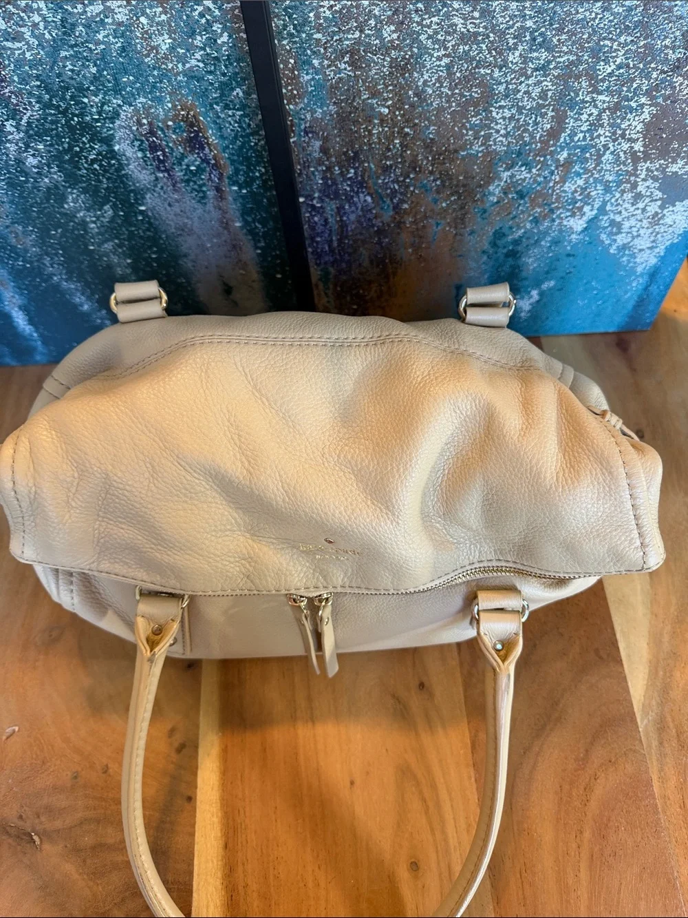 Kate Spade Old Money 2010’s Cobble Hill Leslie Slouchy Pebbled Leather Bag EUC